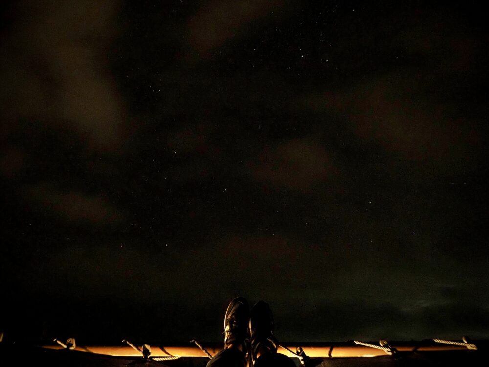 リゾナーレ小浜島のティンガーラハンモックから見た夜空